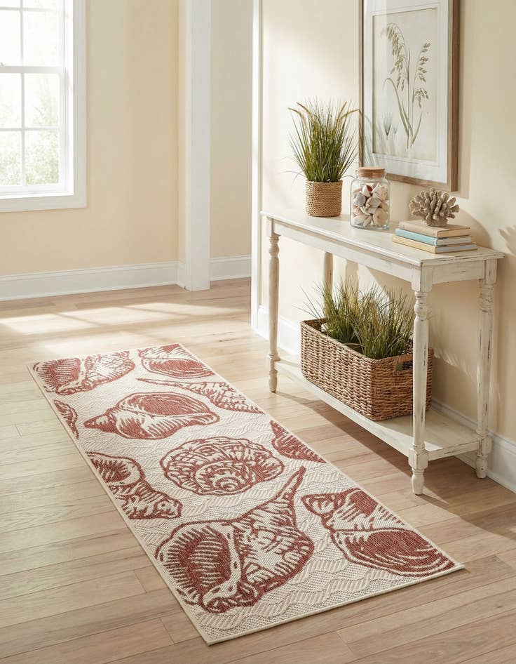Detail image of  2' x 5' 3  Washable Coastal Indoor / Outdoor Runner Rug