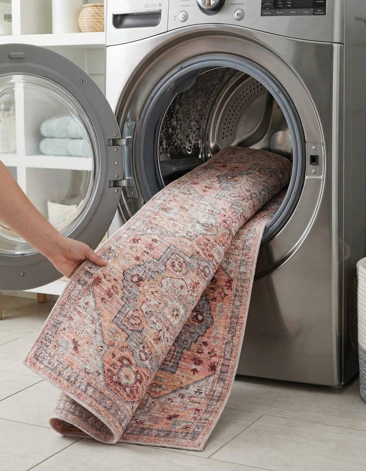 Detail image of  2' 7 x 13'  Washable Mangata Runner Rug