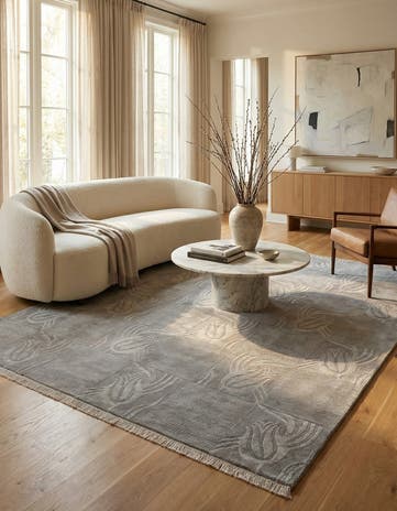 8' x 9' 11 Hand Knotted Darya Wool Rug