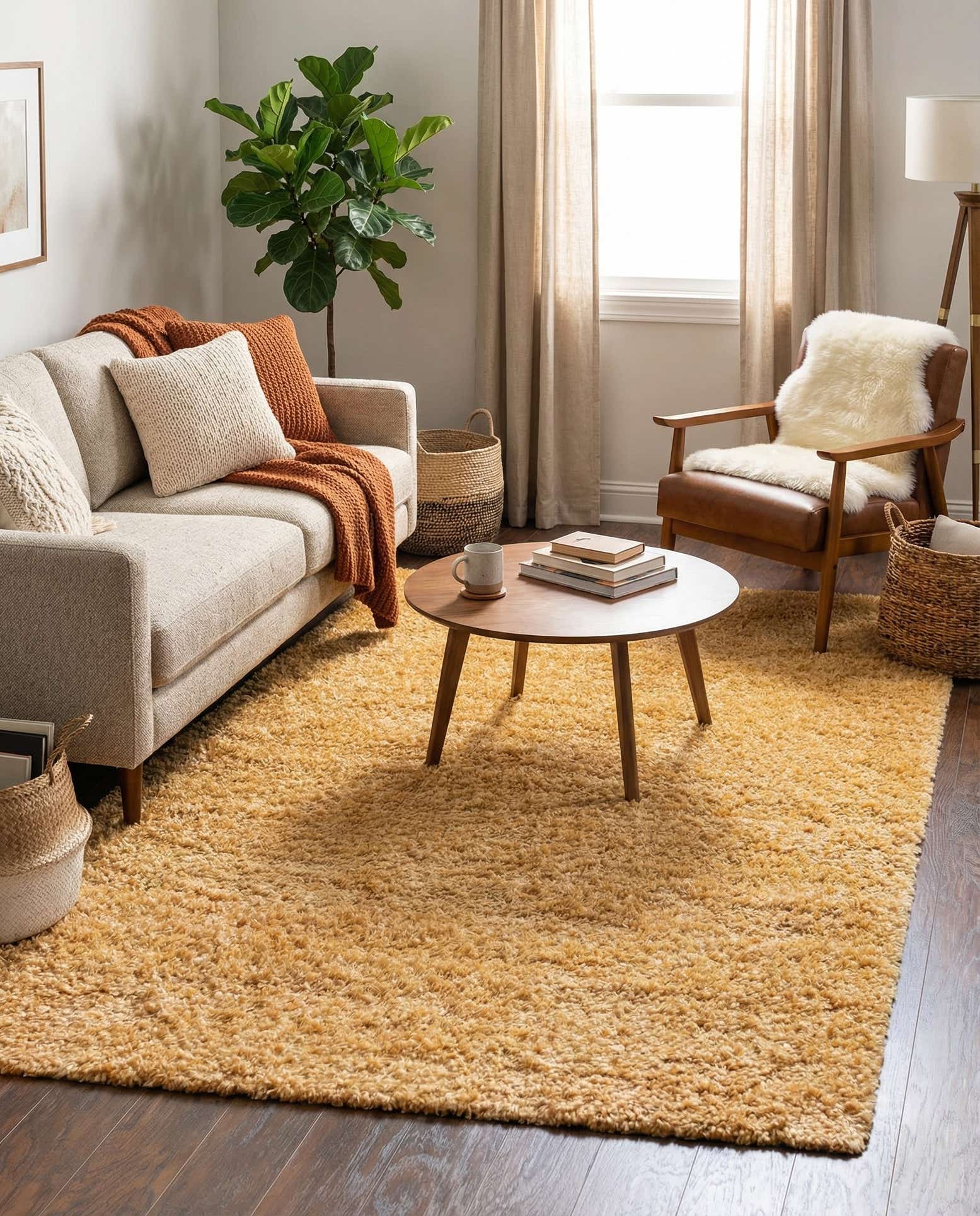 5' 3 x 8' Zermatt Shag Rug