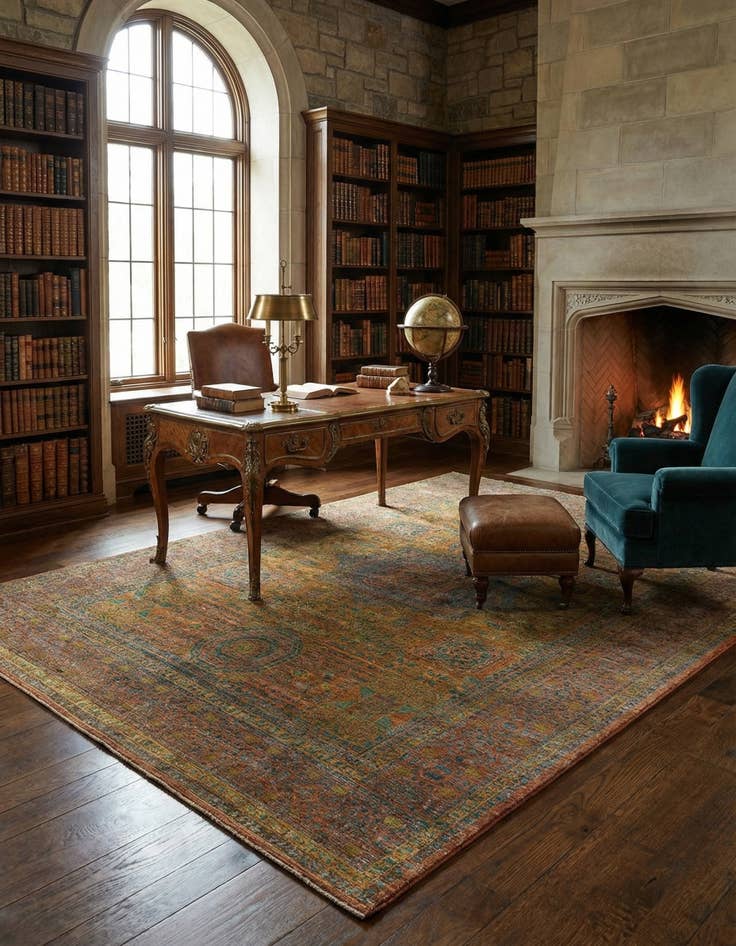 Detail image of 8' 1 x 11' 3 Mamluk Wool Rug