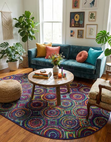 5' 3 x 8' Calypso Oval Rug