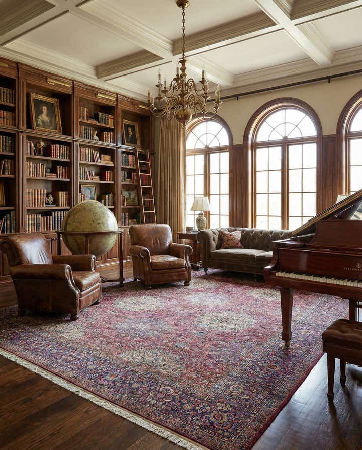 16' 3 x 23' 1 Hand Knotted Kerman Persian Wool Rug