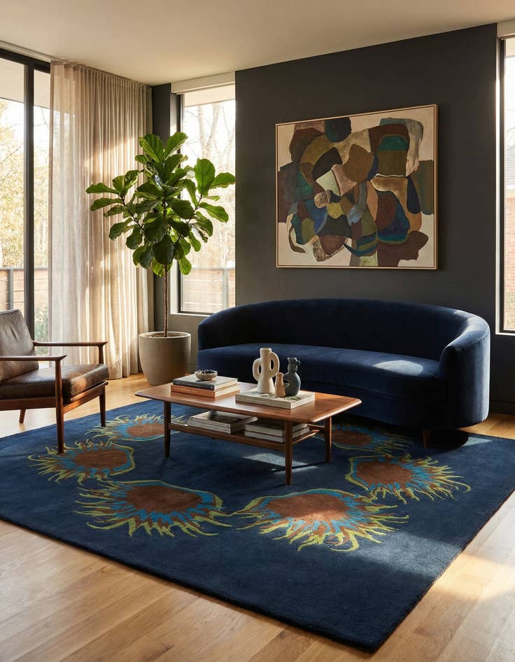 Detail image of 7' 5 x 7' 6 Luna Square Rug