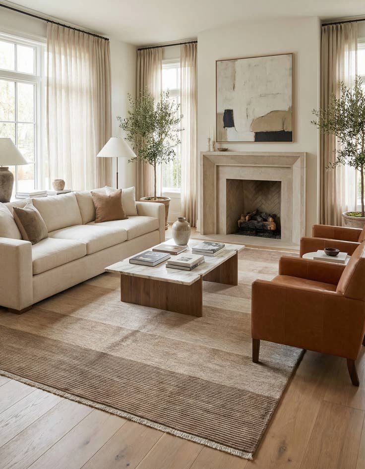 Detail image of 8' 2 x 11' 6  Hand Knotted Darya Wool Rug