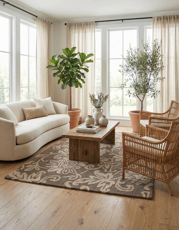 Detail image of 5' 1 x 8' Agra Rug