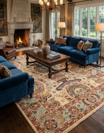 6' 8 x 9' 7 Hand Knotted Ariana Ziegler Rug