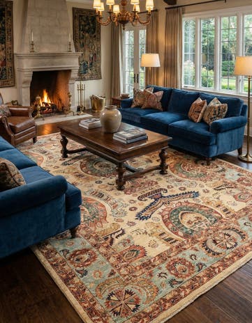 6' 8 x 9' 7 Hand Knotted Ariana Ziegler Rug