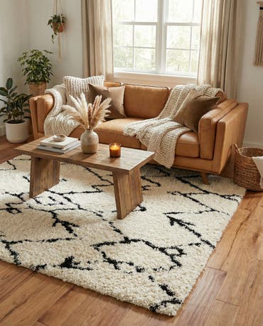  8' x 8' Infinity Shag Square Rug