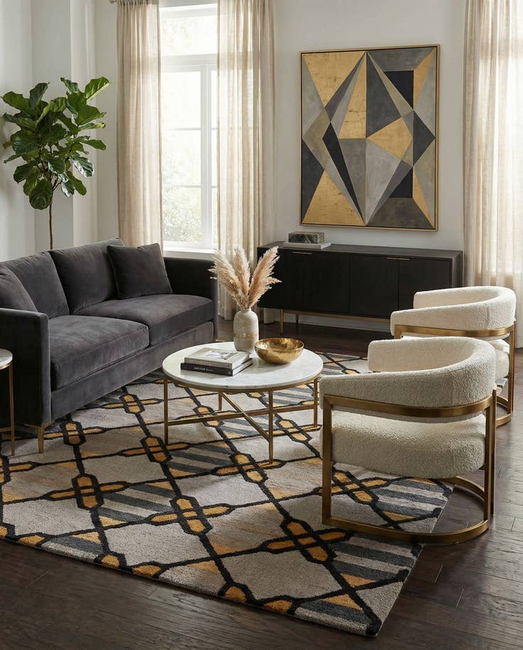 Detail image of 8' 1 x 10' 1 Luna Wool Rug