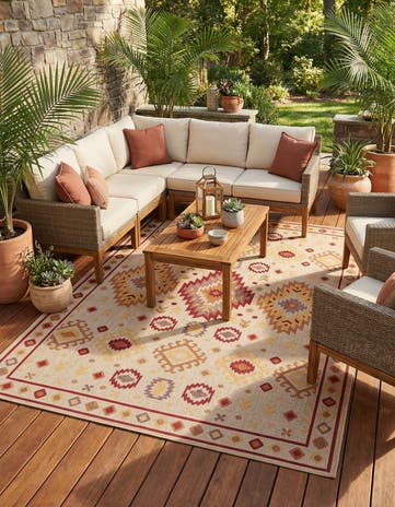 9' x 12' Easy-Clean Baja Indoor / Outdoor Rug