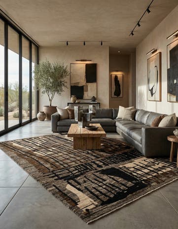 9' 3 x 12' 2 Hand Knotted Marok Kilim Rug