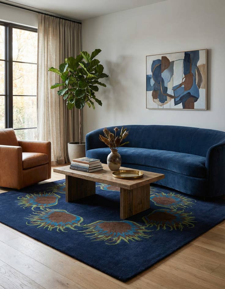 Detail image of 7' 6 x 7' 7 Luna Square Rug