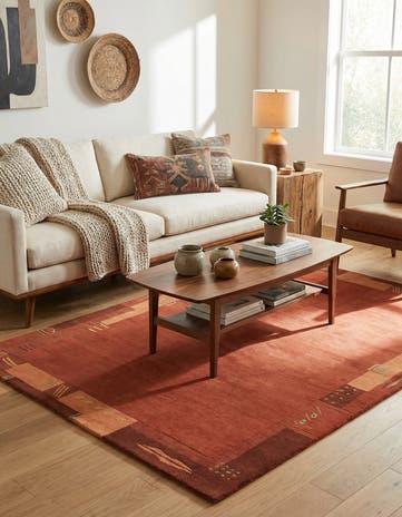 4' x 5' 10 Hand Knotted Nepal Wool Rug