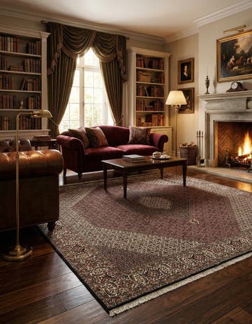9' 6 x 9' 10 Bidjar Wool Square Rug