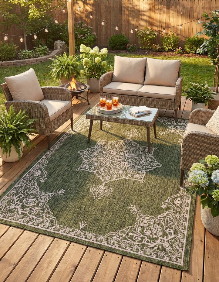7' x 10' Easy-Clean Traditional Indoor / Ou...