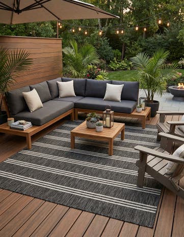 9' x 12' Easy-Clean Jill Zarin Anguilla Indoor / Outdoor Rug