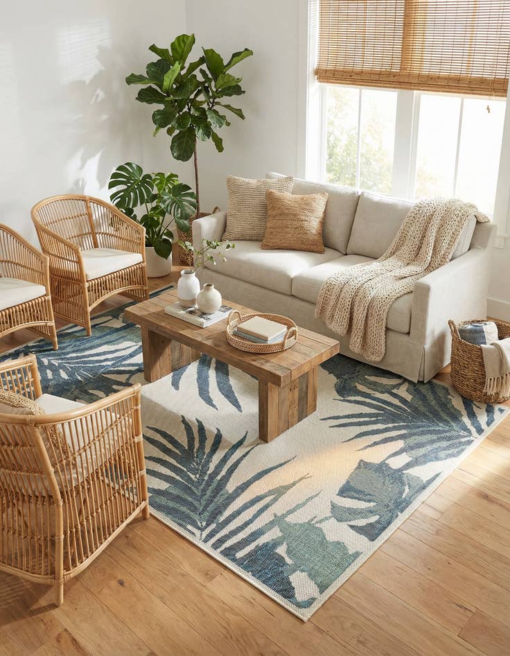 Detail image of 6' x 9'  Washable Baja Indoor / Outdoor Rug