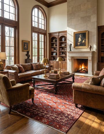 9' 10 x 13' 2 Hand Knotted Torkaman Wool Rug