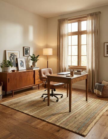 4' 6 x 6' 4 Juma Wool Rug