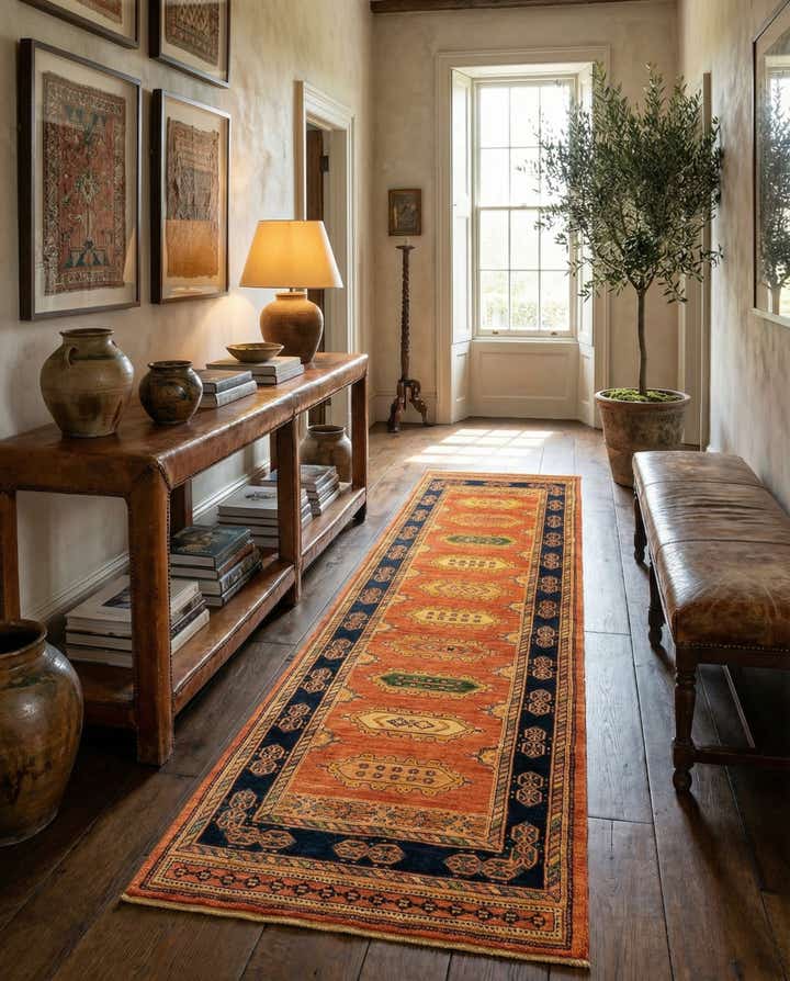 2' 8 x 9' 11 Luribaft Wool Runner Rug