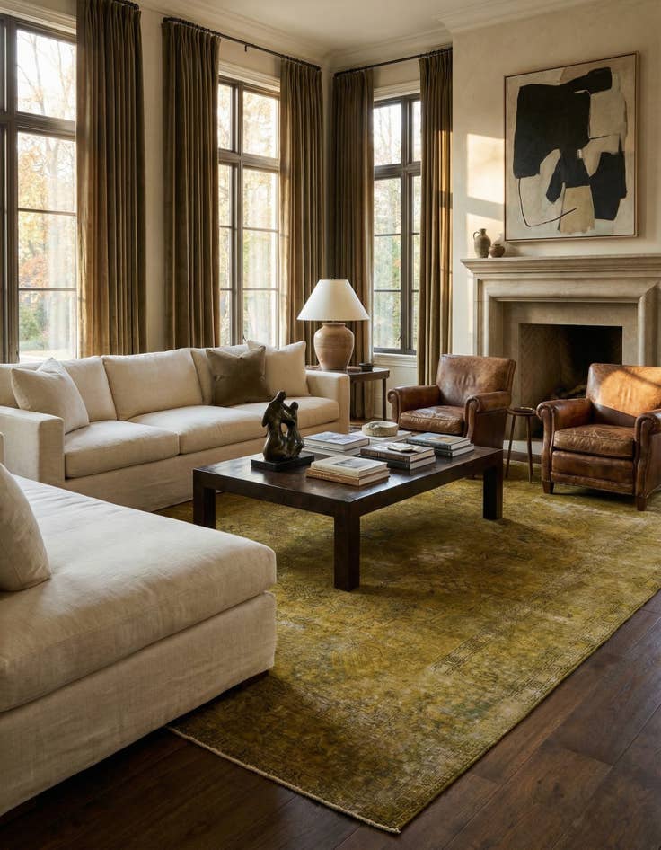 Detail image of 9' 7 x 12' 3  Hand Knotted Ultra Vintage Persian Wool Rug