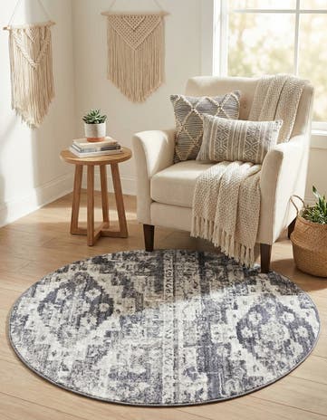 3' 3 x 3' 3 Vega Round Rug