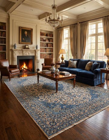 9' 10 x 12' 3 Hand Knotted Mashad Persian Wool Rug