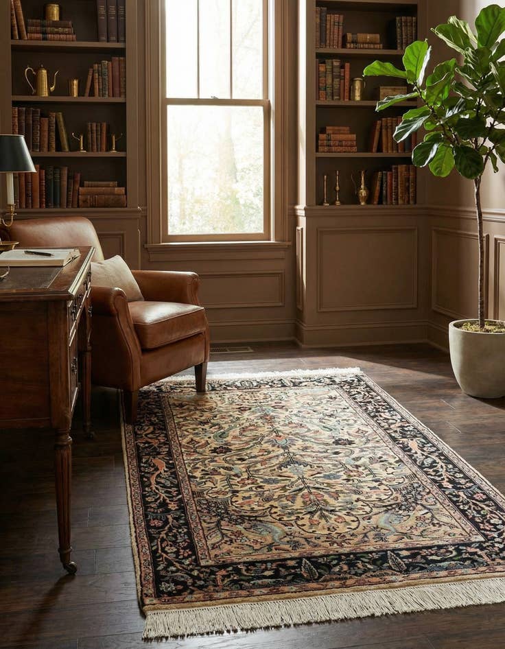 Detail image of  3' 2 x 5' 3  Hand Knotted Bokhara Oriental Rug