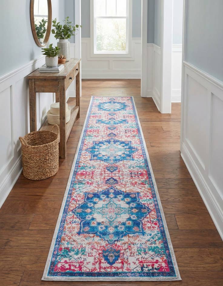 Detail image of 2' x 13'  Washable Renaissance Runner Rug