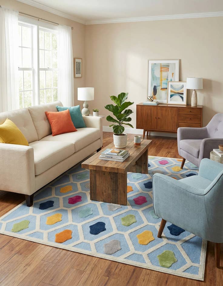 Detail image of  7' 10 x 10'  Washable Aruba Indoor / Outdoor Rug