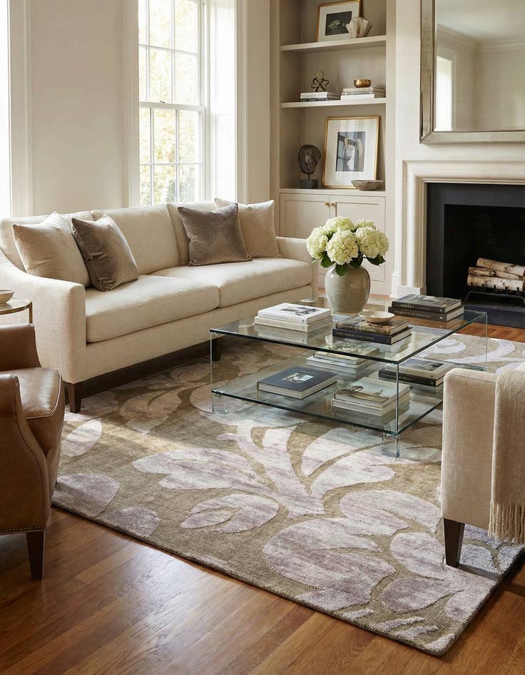 Detail image of  7' 4 x 9' 8  Hand Knotted Darya Rug