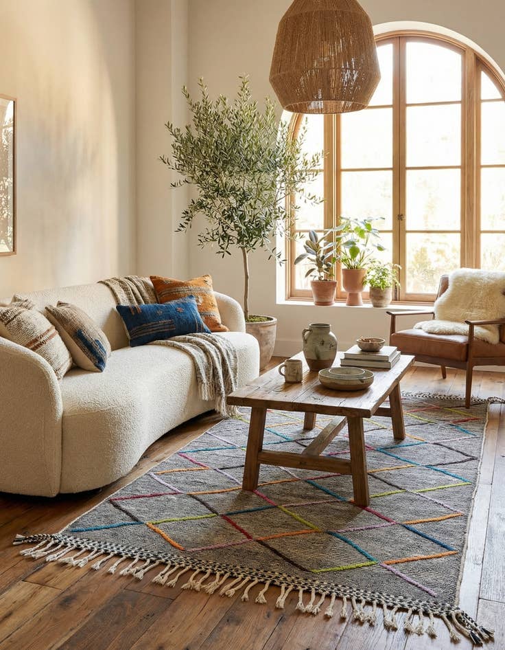 Detail image of 5' x 9' 2  Hand Knotted Moroccan Wool Rug