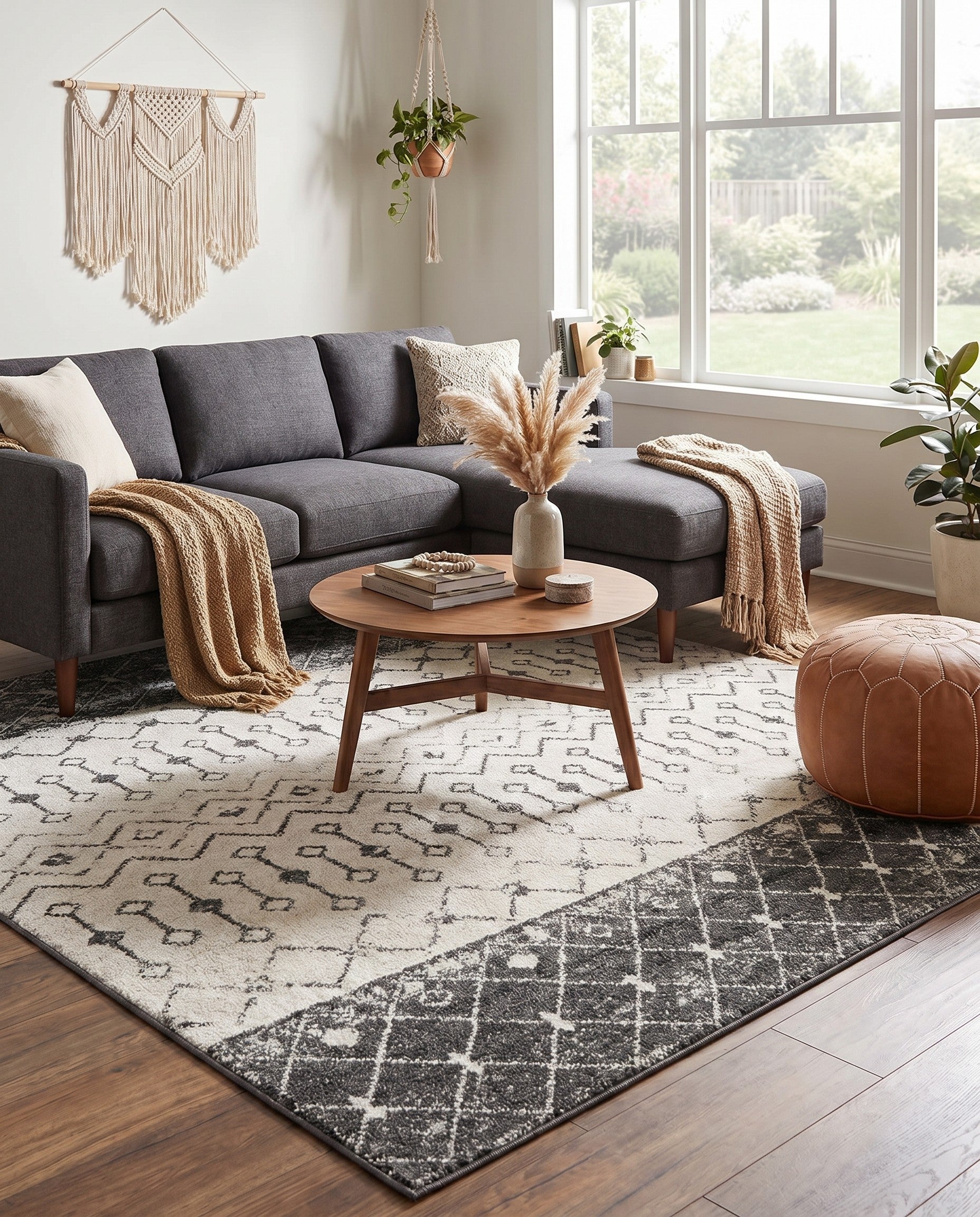 7' 10 x 7' 10 Moroccan Trellis Square Rug