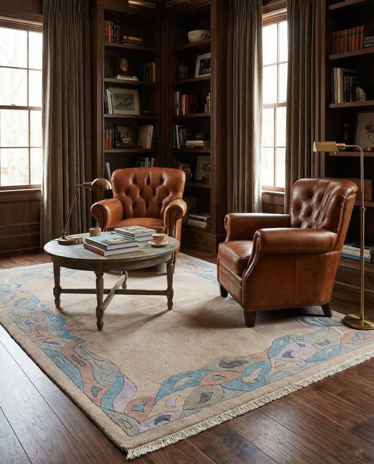 Detail image of 5' 9 x 7' 11 Hand Knotted Tibet Wool Rug