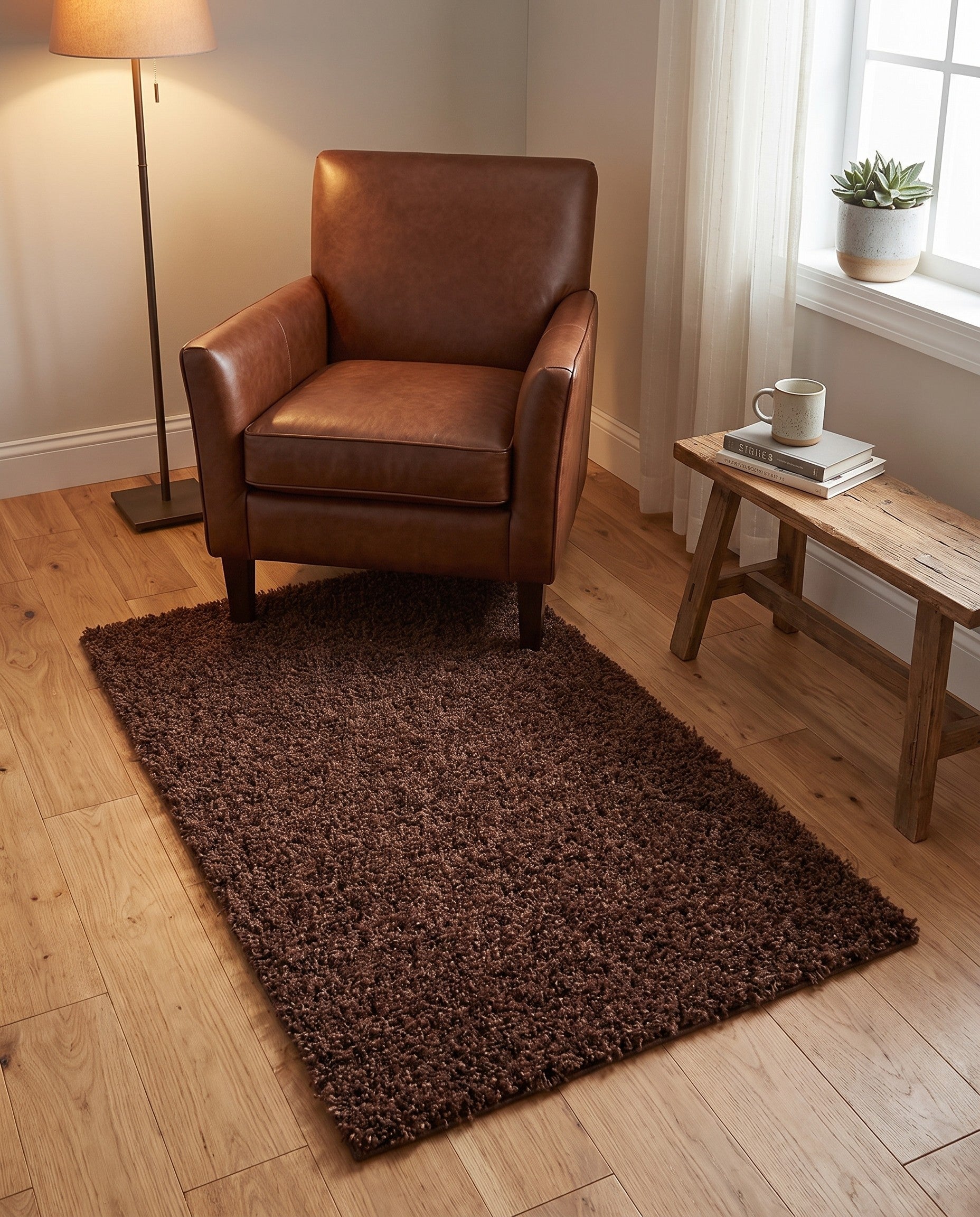 3' x 5' 3 Solid Shag Rug