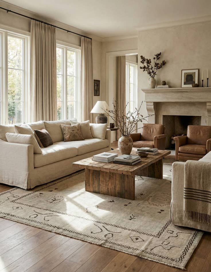 Detail image of 9' x 11' 3  Hand Knotted Oushak Wool Rug