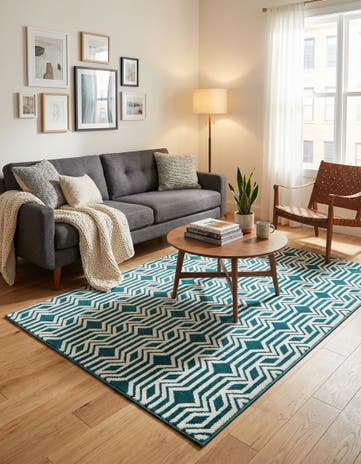 Teal Vince Camuto Rug