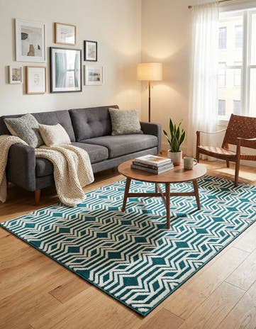 Teal Vince Camuto Rug