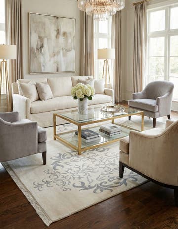 6' 6 x 9' 8 Hand Knotted Darya Wool Rug