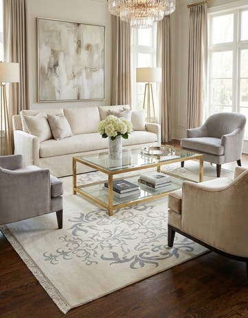 6' 6 x 9' 8 Hand Knotted Darya Wool Rug