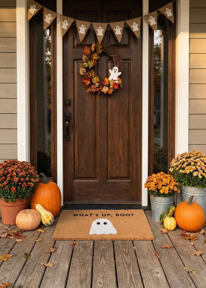 1' 6 x 2' 6 Halloween Boo Doormat