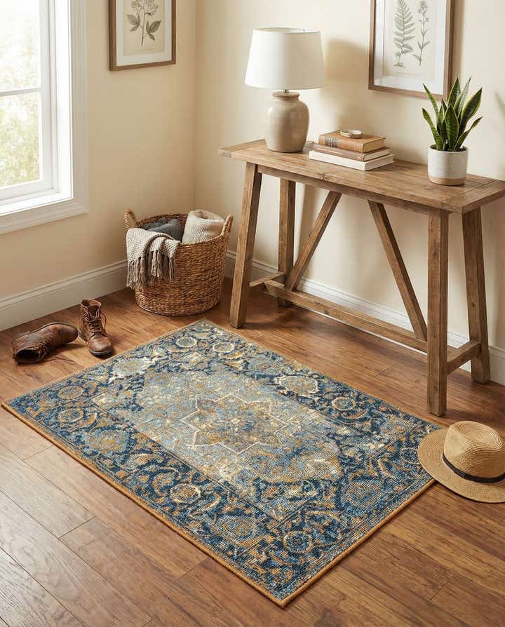 2' x 3' Easy-Clean Traditional Indoor / Outdoor Rug