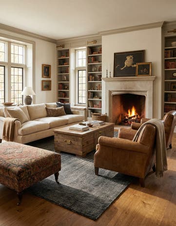 7' 10 x 10' Hand Woven Jill Zarin English Manor Farmhouse Wool Rug