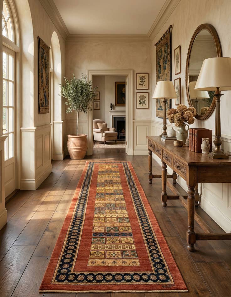 Detail image of 2' 8 x 13' 2 Luribaft Wool Runner Rug