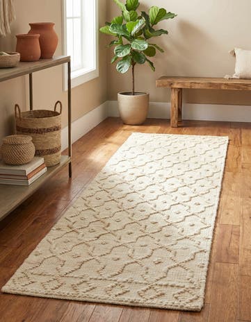 2' x 8' Hand Woven Larsa Jute Runner Rug