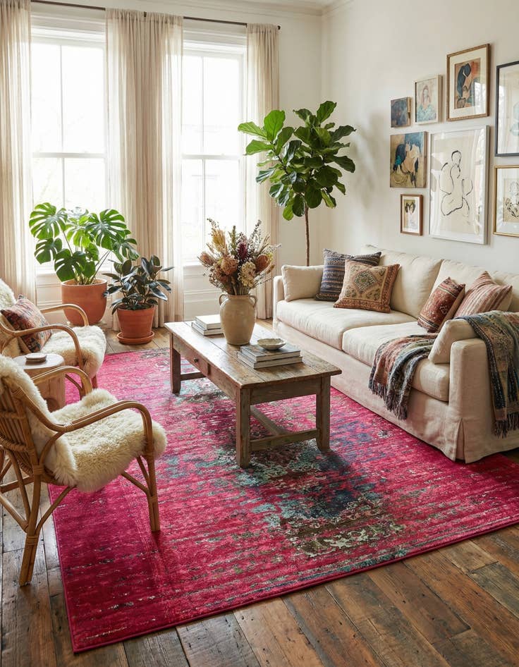 Detail image of  10' 6 x 16' 5  Washable Carnevale Rug