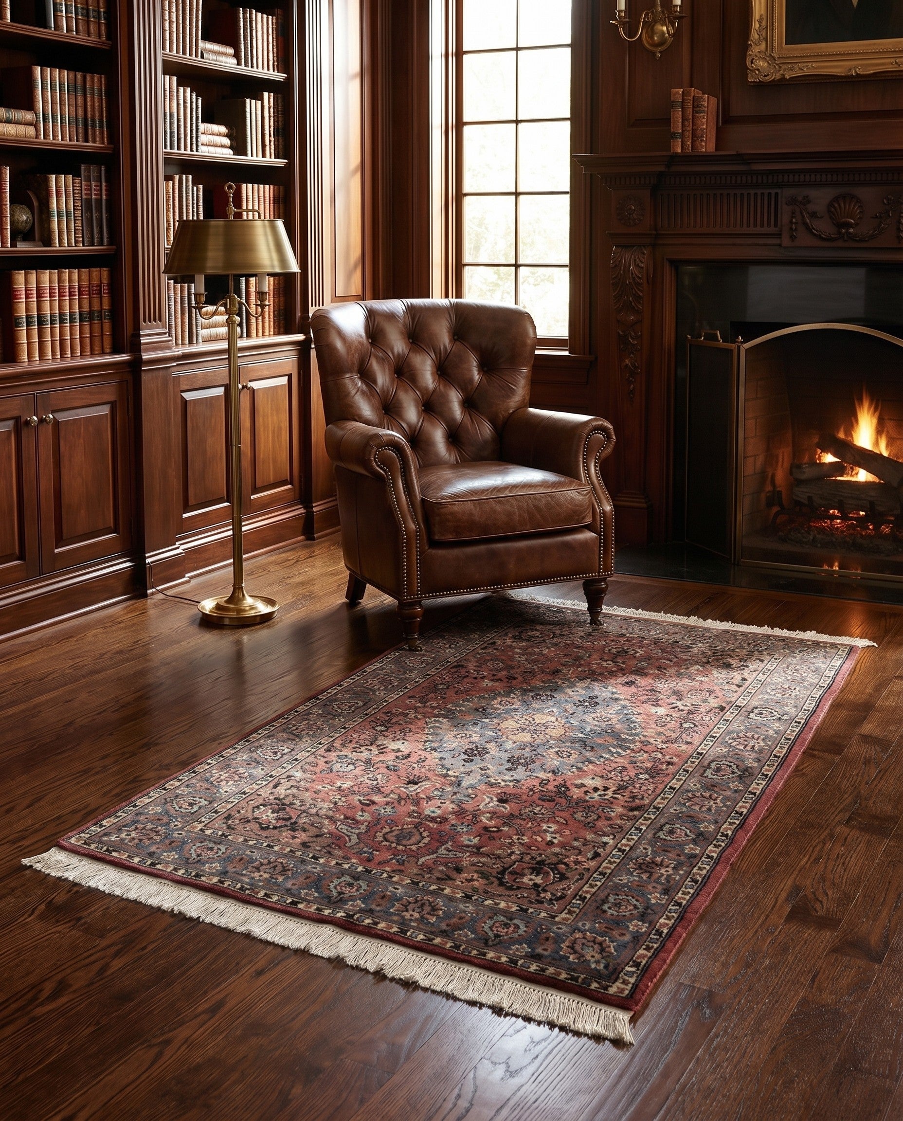 3' 3 x 5' 2 Hand Knotted Bokhara Oriental Rug