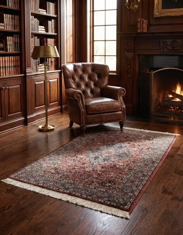 3' 3 x 5' 2 Hand Knotted Bokhara Oriental Rug