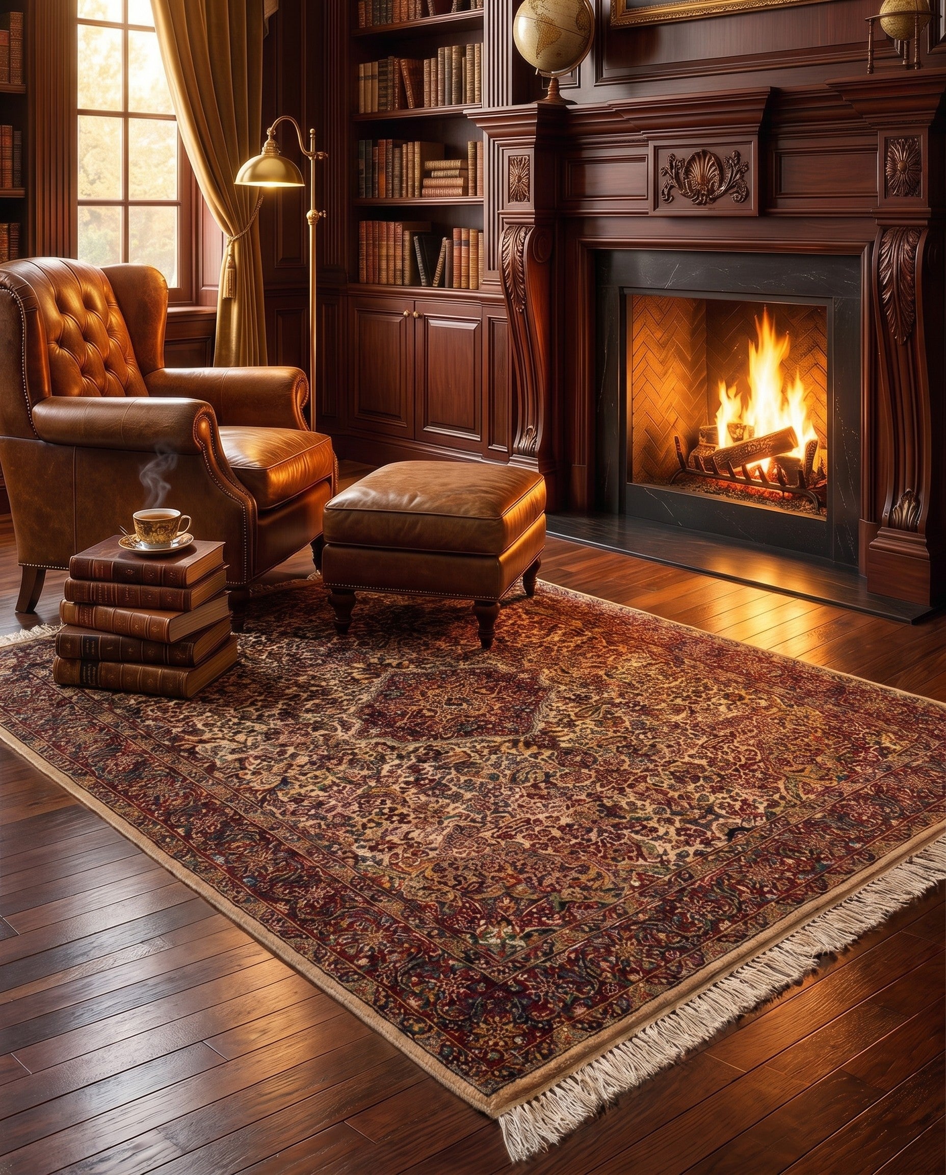 4' 1 x 5' 11 Kashmir Rug